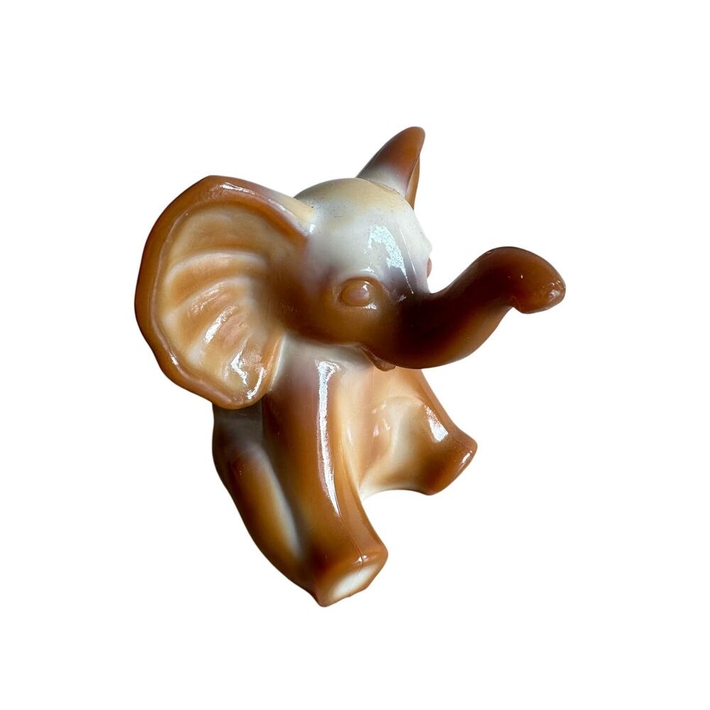 Fenton Art Glass 3" Elephant Figurine SIGNED